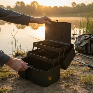 Caixa Maleta Premium Polymer Grande Pesca 2 Bandejas Top