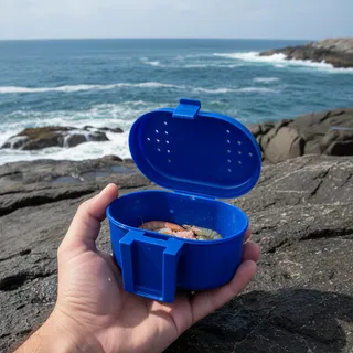 Estojo Isca Natural Polymer Pote Para Pesca De Praia Costão