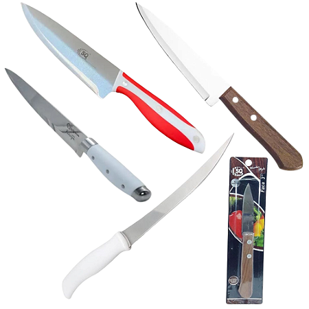 Faca Para Cozinha De Aço Inox Para Carnes e Legumes