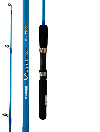 Vara de Pesca Valley 1002M Azul 08-17 lb Fibra de Vidro Maciça Deyu