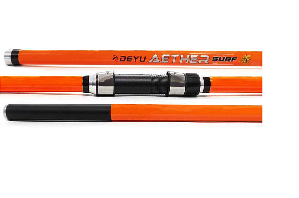 Vara Para Pesca Aether Surf 4203M H- Laranja de Fibra de Vidro CASTING 100-200g