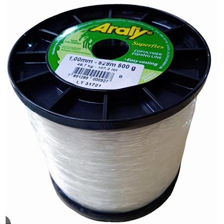Linha Pesca Nylon Mazzaferro Caixa C/8 Unidades 0,60mm Araty Superflex 250 Gramas