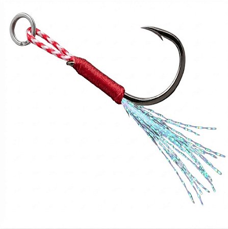 Anzol Para Pesca Assist Hook SZ063 com Peninha 5 Cartelas Com 2 Unidades Nº13 15