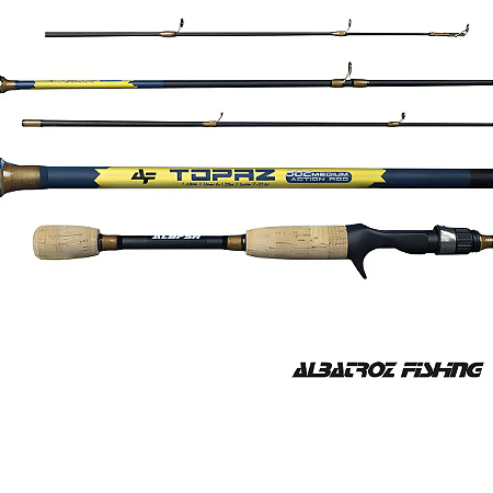 Vara Para Pesca Carretilha AF Carbono Topaz C 562 1682M 6-12LB Albatroz