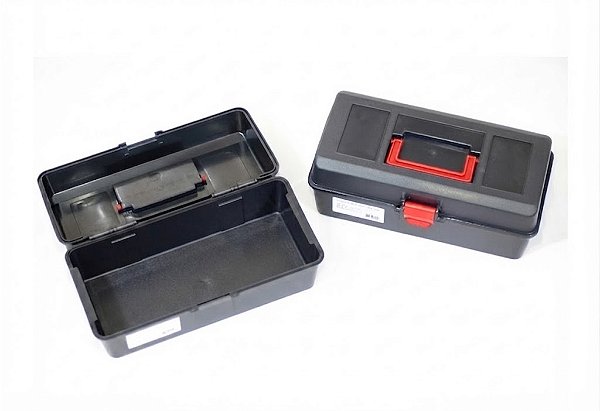 Caixa Maleta Organizadora Pesca Emifran Preto Sem Bandeja 31x15cm Baú