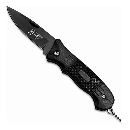 Canivete Xingu Metal Dobrável Aço 15cm XV2930 Cabo em Metal Trava de Aço Carbono