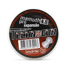 Chumbinho Mamuth Pro 4.5mm Expansão Technogun Ponta Oca C/250 Unidades