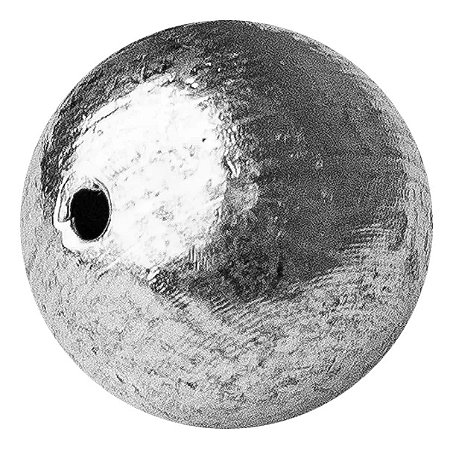 Chumbo Chumbada de Pesca Esportiva Pacote de 1 Kg Modelo Bola Com Furo Poita