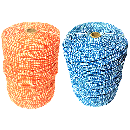 Corda Fieira Cabos Náuticos Dupla Trança 4mm 150m/kg 5mm 110/kg trançada de fibra de Poliéster AT