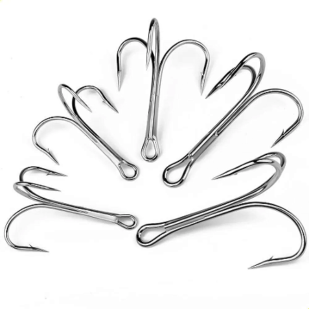 Garatéia 4x LGU Galvanizada em Aço Nickel Com Diversas Tamanhos Nº1 1/0 2/0 3/0 caixa C/50 Unidades