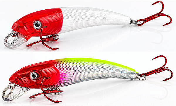 Isca Artificial LQ4006 Meia Água 9cm Albatroz 9Gr Cores C ou B