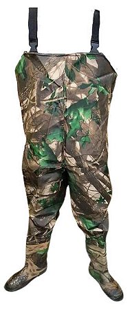 Jardineira Macacão Camuflado Com Bota Silicone Emborrachado de Alta Qualidade Numerações de Bota BR