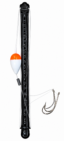Kit Para Pesca Para Lagoas 1 Unidade de Plástico de Alta Qualidade Preto, boia, Chumbo, Linha e Anzol
