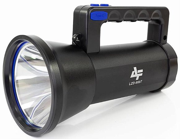 Lanterna AF Holofote LZD6697 1DEM 10W Para Pescadores Ao Ar Livre Noturna Brilho Branco Intenso