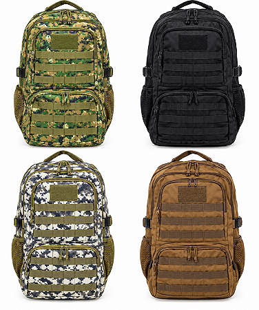 Mochila Tática Impermeável BAG02 em Poliéster 28lts Com Diversas Cores Para Pesca, Passeio, Caça, Atividades ao Ar Livre