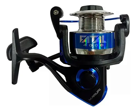 Molinete Para Pesca Maruri Fatal 3RL 4000 Drag 6kg Blue Alta Performace, Qualidade e Resistência