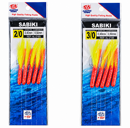 Sabiki Chicote Isca Albatroz ALA2188 2/0 3/0 5 Unidades