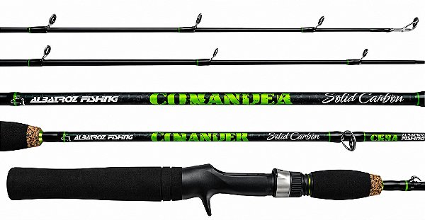 Vara de Pesca Comander New C IX 601 1,80M 1 Parte 50LB Corbono Maciço Para Carretilha Cabo em EVA
