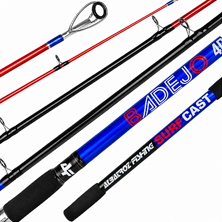 Vara Para Pesca Albatroz Badejo 4,20M 3 Partes 50LB Casting P/Molinete em Carbono para pesca de praia, costão, lagos, rios, represas e pesqueiros