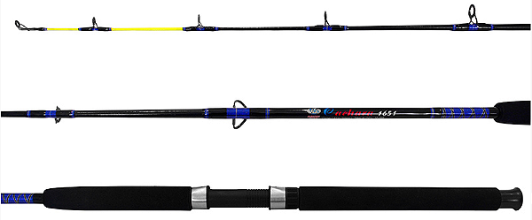 Vara de Pesca Albatroz Cachara 1,65M Inteiriça 50LB P/Molinete Super Resistente fibra de vidro maciço