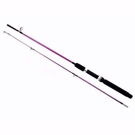 Vara de Pesca Maruri Sun Rosa 502 Fibra de Vidro Maciça 1,50m 2 Partes de Alta qualidade e durabilidade
