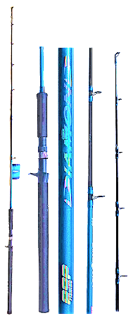 Vara de Pesca Pop Diamond C-601H 40LB 1,80M Inteiriça Fibra de Vidro Maciça Para Molinete