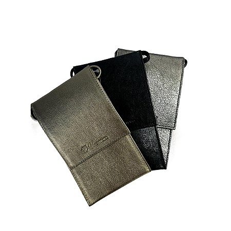 Bolsa Transversal Porta Celular Couro RV Monteiro RV106