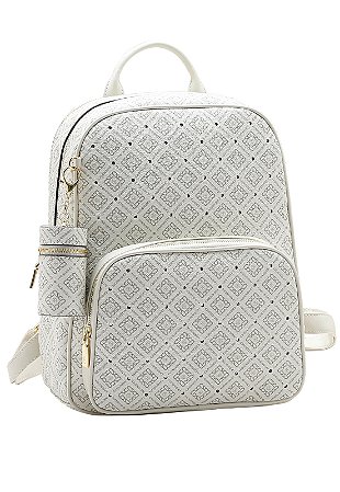 MOCHILA DE PU  8485460-1-2026  OFF WHITE