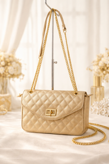 BOLSA PEQUENA VV3088 DOURADA