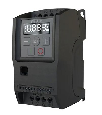 INVERSOR DE FREQUÊNCIA AGEON 1 CV AG DRIVE PRO XF2-10-1P2