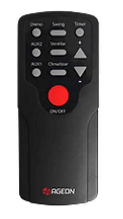 CONTROLE REMOTO AGEON - INFRAVERMELHO COM 10 TECLAS PARA CLIMATIZADOR
