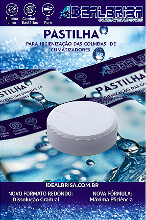 KIT 5 UNIDADES - PASTILHAS PARA HIGIENIZAÇÃO DAS COLMEIAS DE CLIMATIZADORES