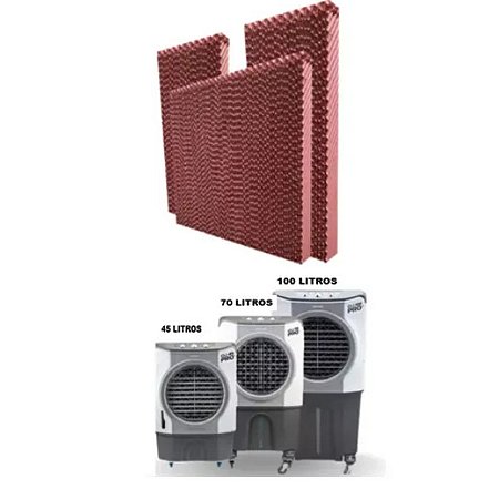 Kit Placa Evaporativa (Colmeia) Climatizador Ventisol 45/70/100 Litros Kit Placa Evaporativa (Colmeia) Climatizador Vent