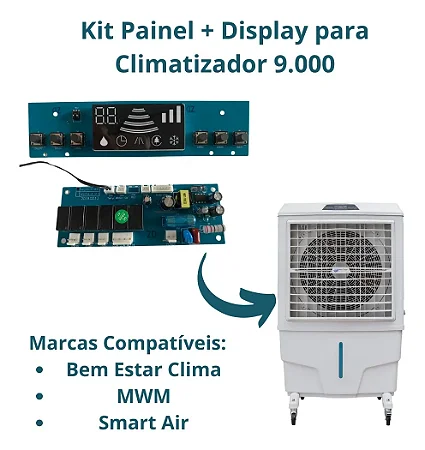 PLACAE DISPLAY P/ CLIMATIZADOR PORTÁTIL 9000 -IDEAL SMART9000