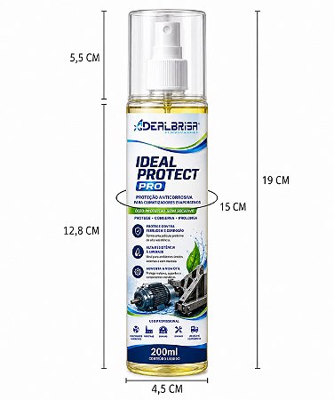 IDEAL PROTECT PRO 200ML PROTEÇÃO ANTICORROSIVA PARA CLIMATIZADORES EVAPORATIVOS