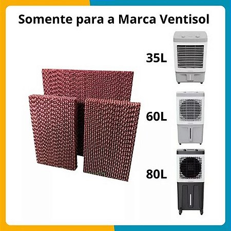 Kit 3 Placas Evaporativas Colmeias Ventisol 35 60 80 Litros