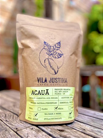 Café especial Vila Justina - ACAUÃ (notas sensoriais de maracujá).