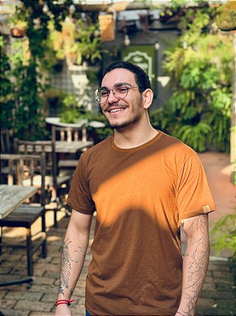 Camiseta Puro da Roça Malha Coffee UV50+ (Fabricada com café)