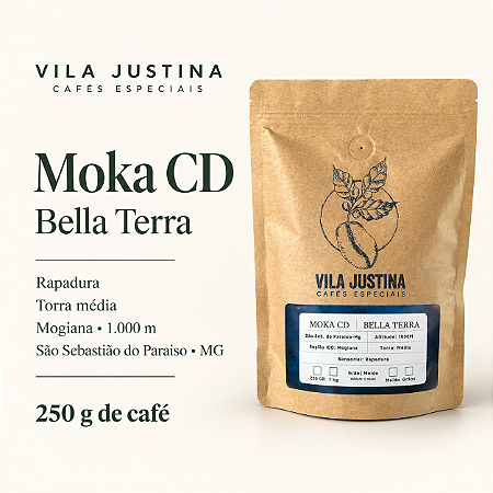 Café especial Moka CD Sensorial de Rapadura - Faz. Bella Terra 250g