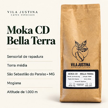 Café especial Moka CD Sensorial de Rapadura - Faz. Bella Terra 1kg