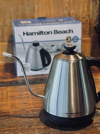 Chaleira Elétrica Hamilton Beach - Pescoço de Ganso 1L - Prateada - 127V