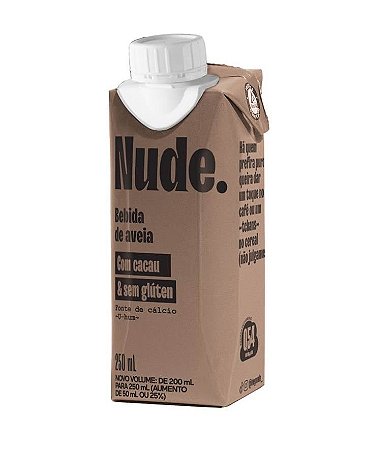 NUDE CACAU (250ML) - LEITE DE AVEIA ZERO LACTOSE