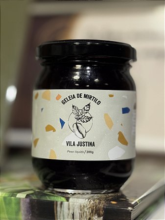 Geleia de Mirtilo Blueberry 200g - Vila Justina