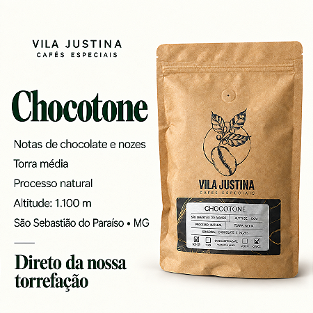 Café Especial Chocotone - Sensorial chocolate e nozes - 500g