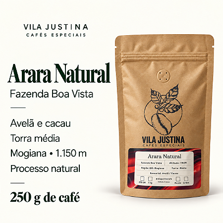 Café Especial Arara Natural - Sensorial Avelã da Faz. Bela Vista - 250g