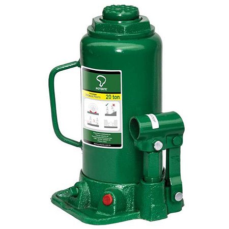 Macaco Hidráulico Garrafa Greenline 20T - Potente