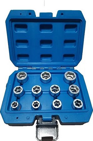 Kit Extratores Para Parafusos e Porcas C/ 11 Peças - Delta