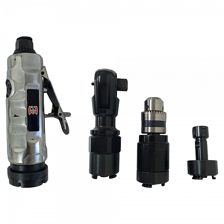 Kit 3 em 1 Multitool Catraca 1/2" - Retifica 1/4" - Furadeira Reta 3/8 - Sigma Tools