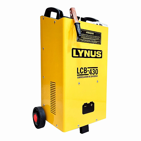 Carregador de Bateria 12/24V - 70.A C/ Auxiliar de Partida LCB-430 - Lynus