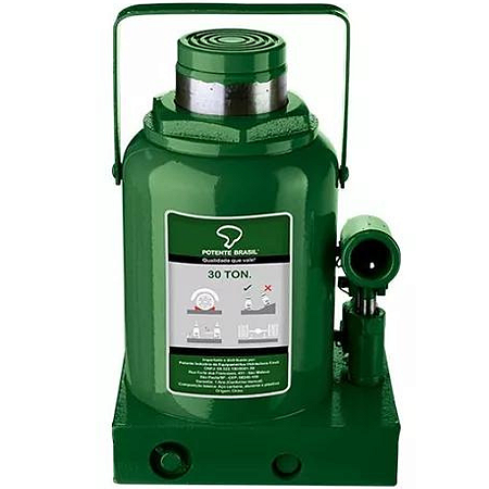 Macaco Hidráulico Garrafa Greenline 30t - Potente